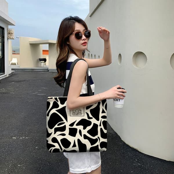 Canvas Shopper Bag Øko Handleveske 9 9 9