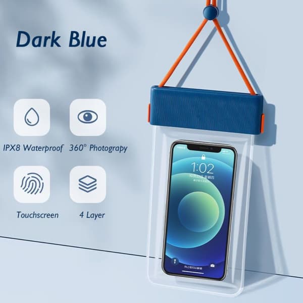 Svømmetaske Telefonpung MØRKEBLÅ dark blue
