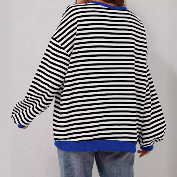 Dame oversize sweatshirt langærmet skjorte RØD M red M