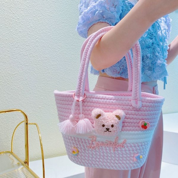 Skulderveske Tulip Flower Woven Bag B B B