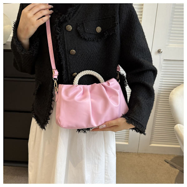 Pearl Handbag Olkalaukku MUSTA Black