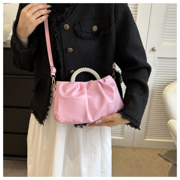 Pearl Handbag Olkalaukku PINK Pink