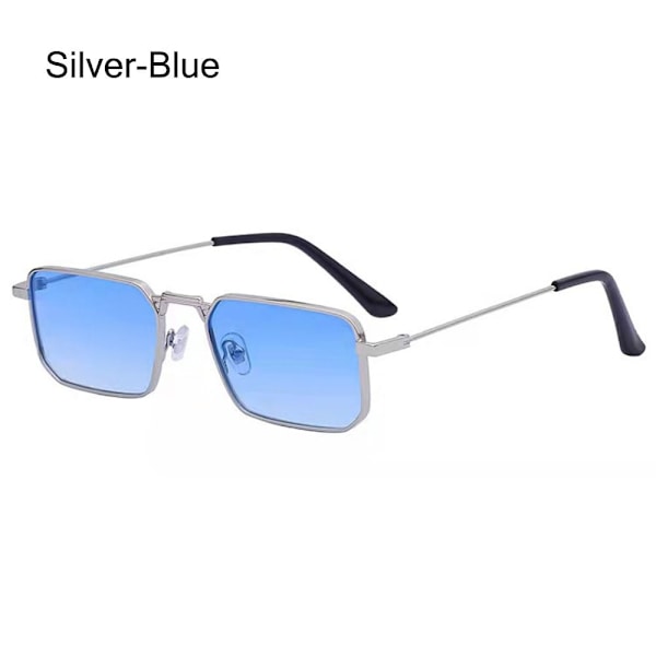Rektangulära solglasögon Punk solglasögon SILVER-BLÅ SILVER-BLÅ Silver-Blue