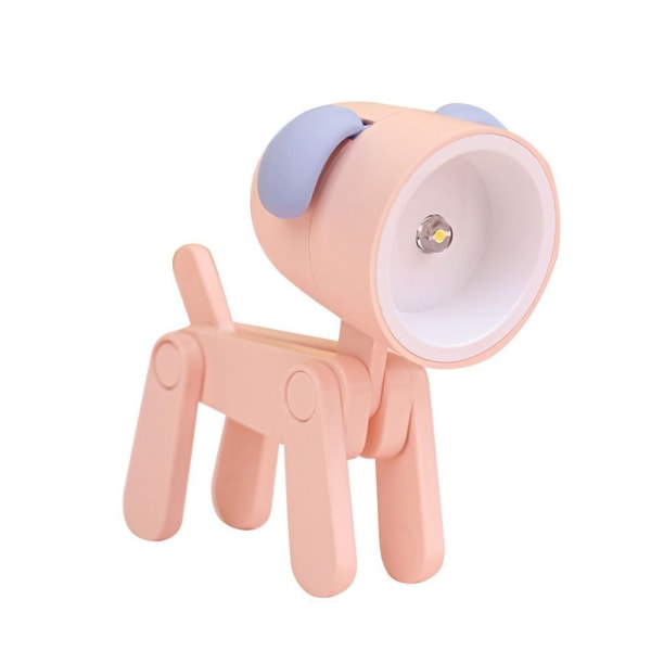 LED Natlys Tegneserie Skrivebordslampe PINK HVALP HVALP pink puppy-puppy