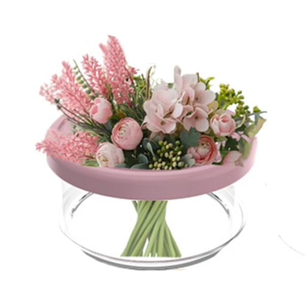 Spiral Ikebana Stengel Holder Spiral Blomster Stengel Holder ROSA Pink