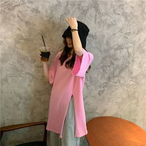 T-shirt Dam Topp ROSA XL Pink XL