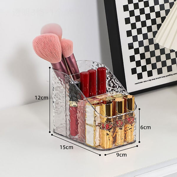 1 Stk Kosmetik Opbevaringsboks Desktop Opbevaringskasse Rack 5 GRIDS 5 5 Grids