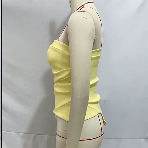 Linne Camisole GUL M Yellow M