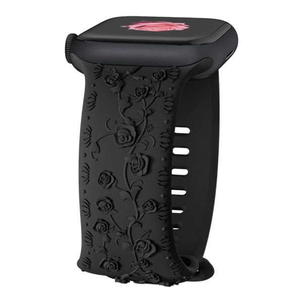 Til Apple Watch Band Silikone Armbånd SORT 38/40/41MM SORT black 38/40/41mm