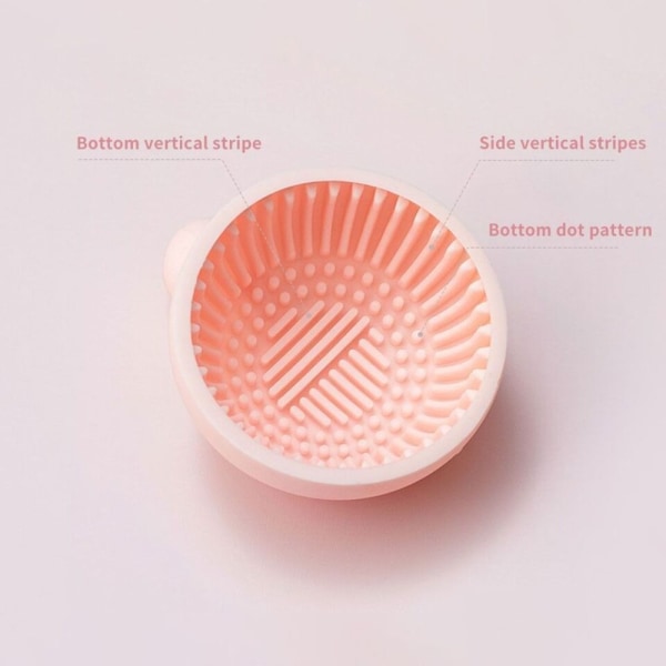 Makeup Brush Cleaning Plate Skiver PINK Pink