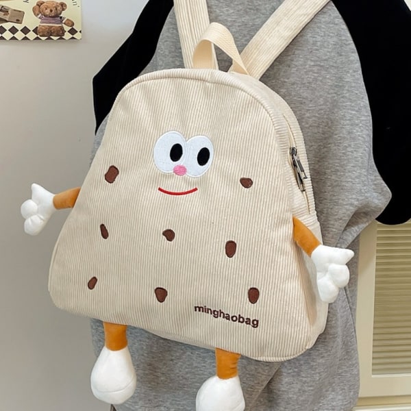 Bogtaske tegneserierygsæk LYSEBRUN light brown