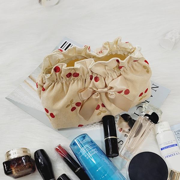 Makeuptaske med modesløjfe til opbevaring, SORT Black