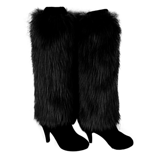 Støvlestrømper Benvarmere SORT 30CM Black 30cm