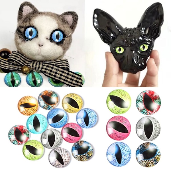 20 stk/10 par Eyes Crafts Eyes Puppet Crystal Eyes 16MMCOLOR 16mmcolor random