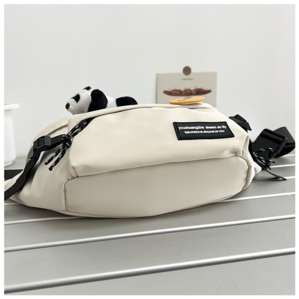 Uformell brystveske Sport Crossbody-veske HVIT INGEN ANHENG NR white no pendant-no pendant