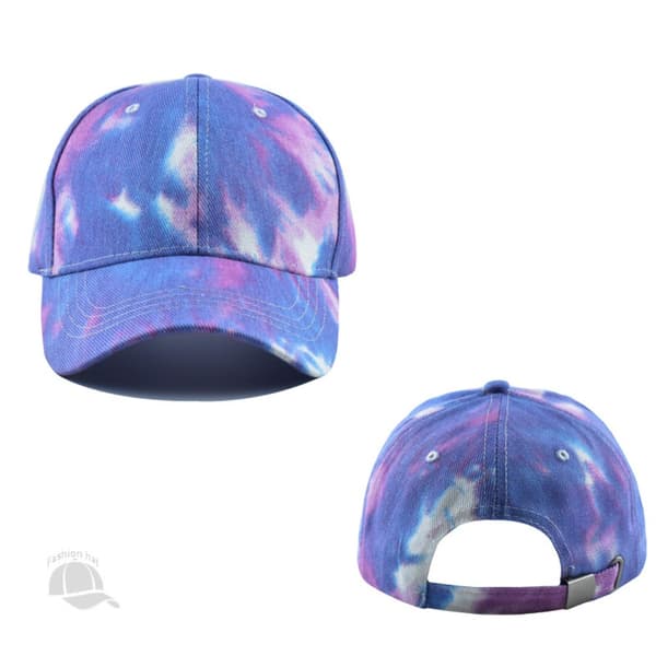 Baseballcaps Batikkfarget Solhatt HVIT White