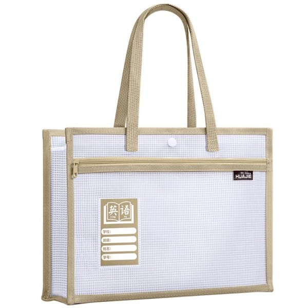 Tote Skoletaske Tutorial Taske KHAKI Khaki