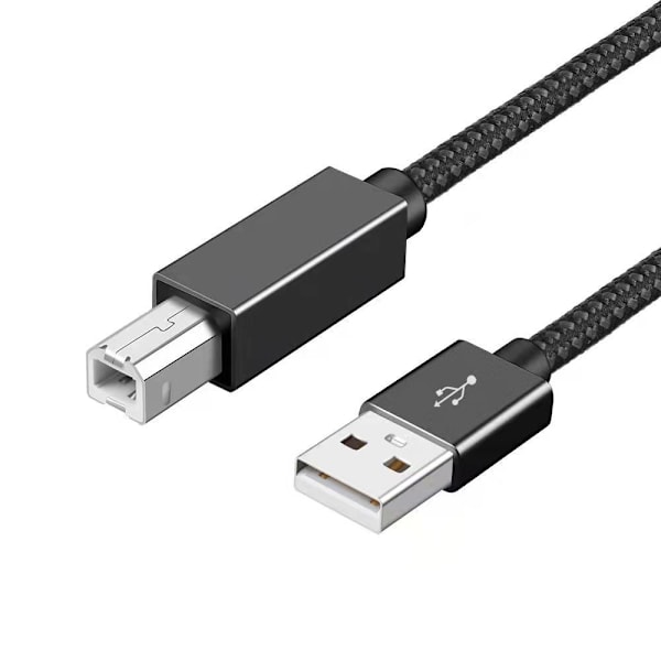 Skrivarkabel USB A till USB B 2.0 GRÅ 3M Grey 3m