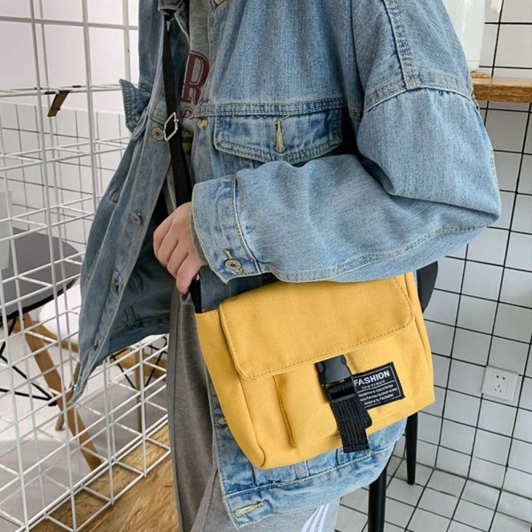 Axelväska Messenger Bag GUL yellow