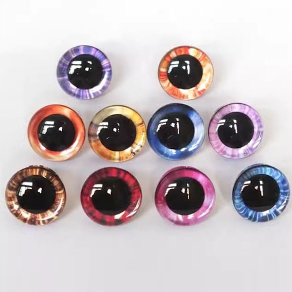 Muoviset turvasilmät Glitter Crystal Eyes 2 2 2