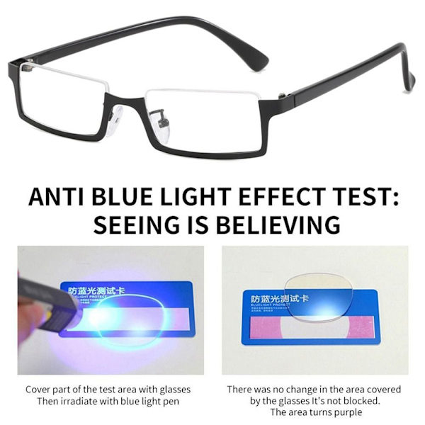 Anti-Blue Light Lasit Neliömäiset Silmälasit VIININ PUNAINEN Wine red