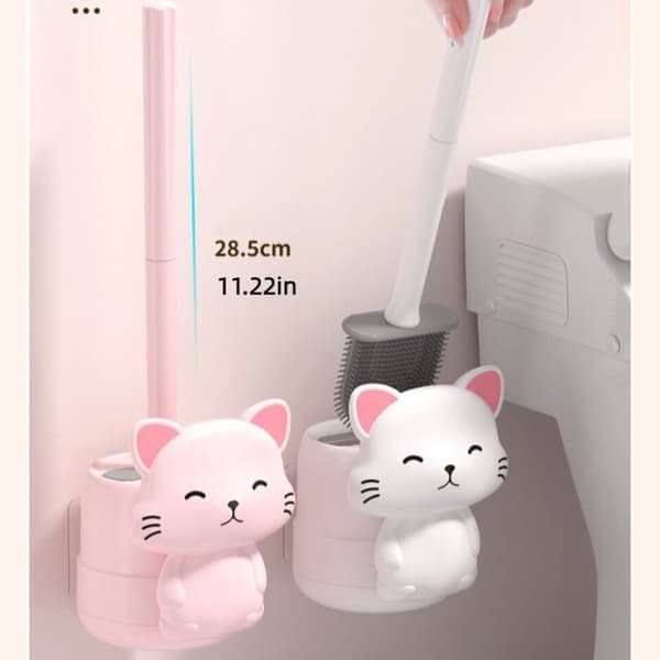 WC-harjan puhdistusväline PINKKI Pink