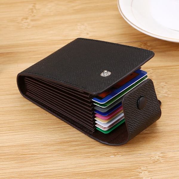 Herre Mini Card Pung Kortholder Taske SORT VERTICAL VERTICAL black Vertical-Vertical