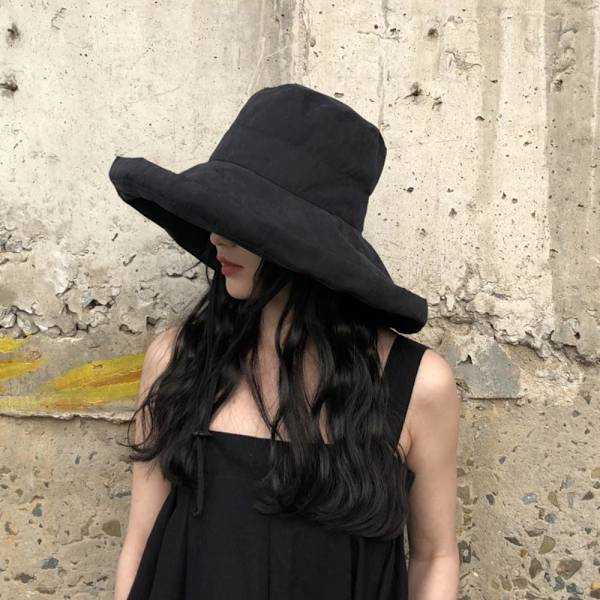Bucket Hat Beach Cap SVART Black