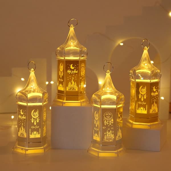 Eid Mubarak -lamppu Ramadan LED-valot 2 2 2