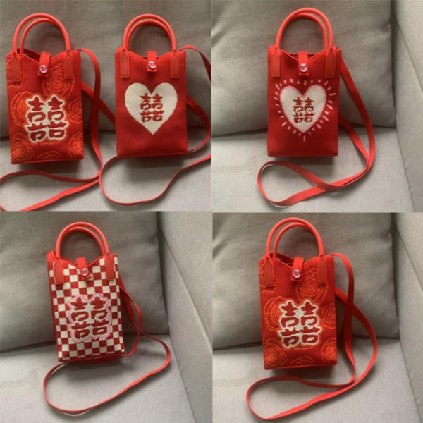 Knit Handbag Knot Wrist Bag 3 3 3