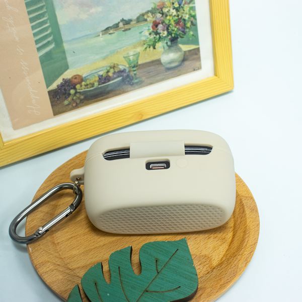 Øretelefonetui Beskyttelsescover til øretelefoner BEIGE Beige