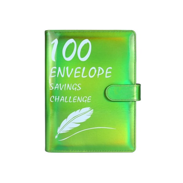 100 Days Savings Challenge Saving Challenge Binder GRØN Green