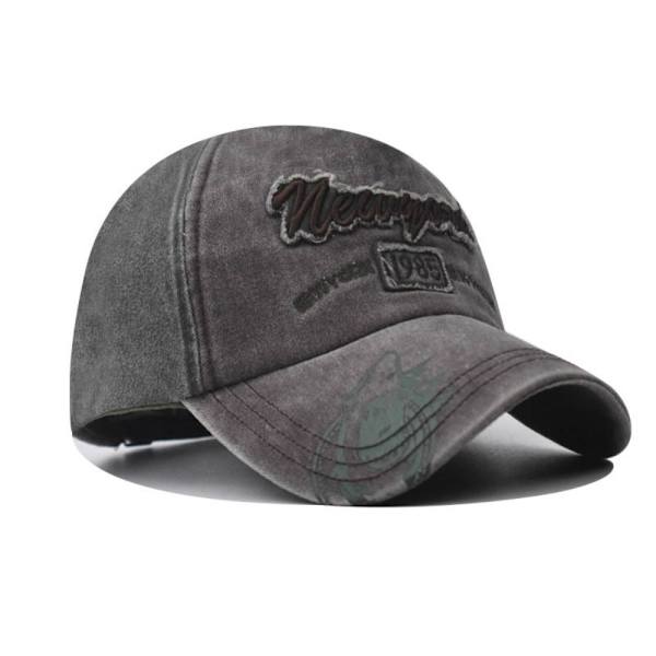 Kirjonta baseball-lippikset Distressed Haalistunut Casquette COFFEE coffee