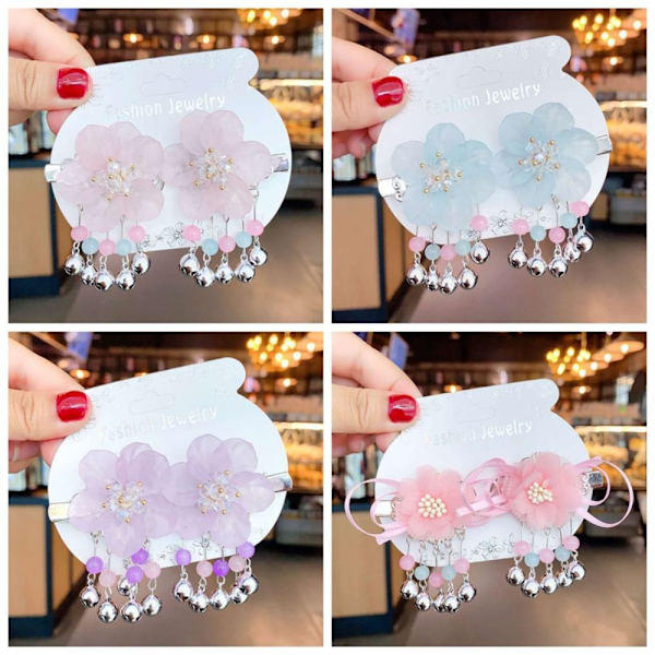 Lasten Sakura Hairpin Tang Suit Hairclip PURPLE A A Purple A-A