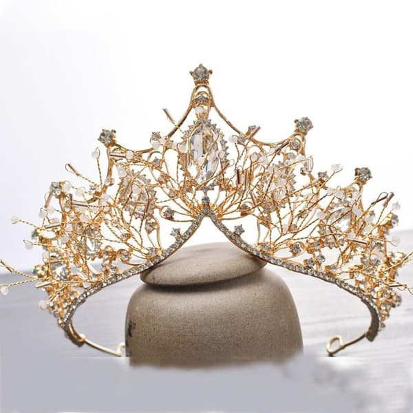 Brudekrone Tiaraer Brud Rhinestone Hodebånd SØLV silver