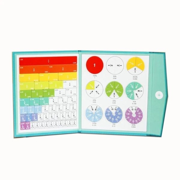 Magnetisk fraktion lære matematik legetøj Pædagogisk legetøj undervisning