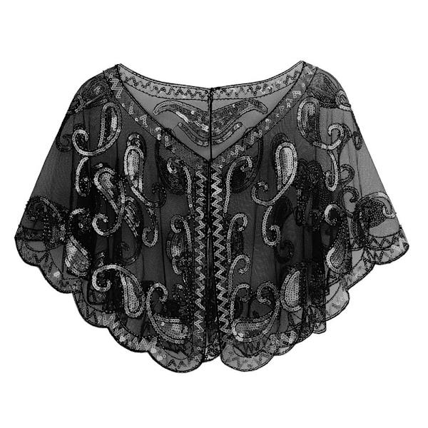 Flapper Sjal Pailletsjal FARVE 4 FARVE 4 Color 4