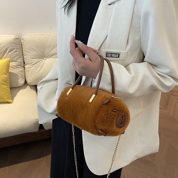 Capibala Crossbody Taske Capybara Plys Rygsæk Tote Bag