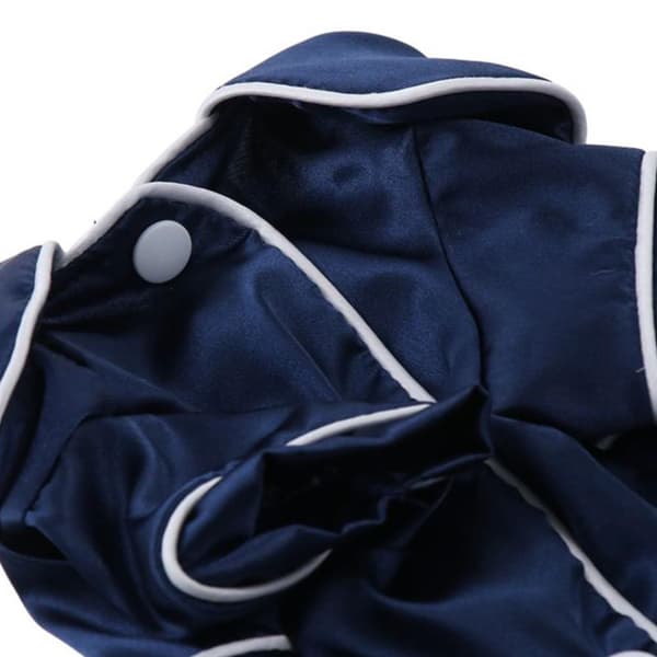 Husdjur Mjuk Sidenpyjamas med slag, sovtröja BLÅ Blue