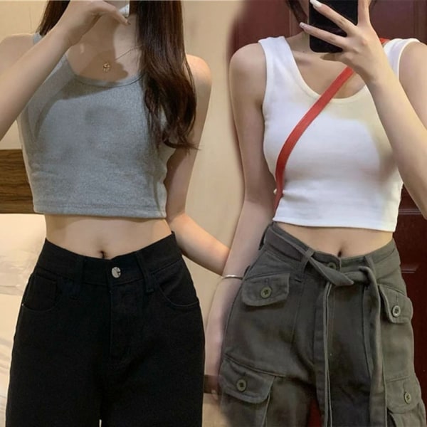 Strap Vest Overtøj Vest SORT S Black S