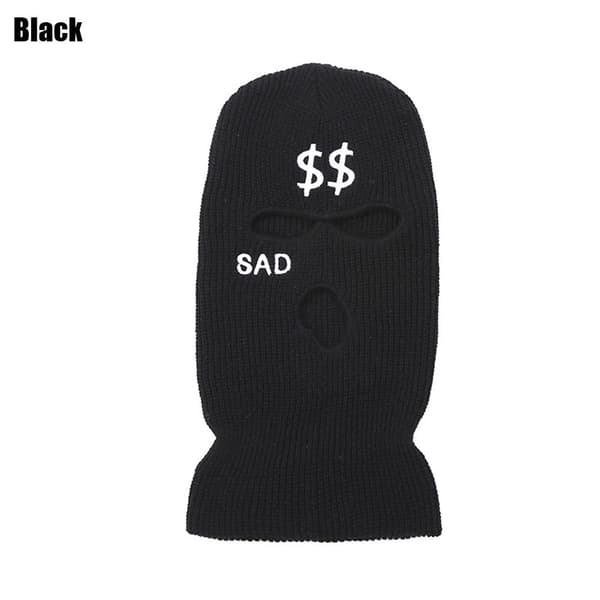 Balaclava Mössa Ski Snowboard Mössa SVART black