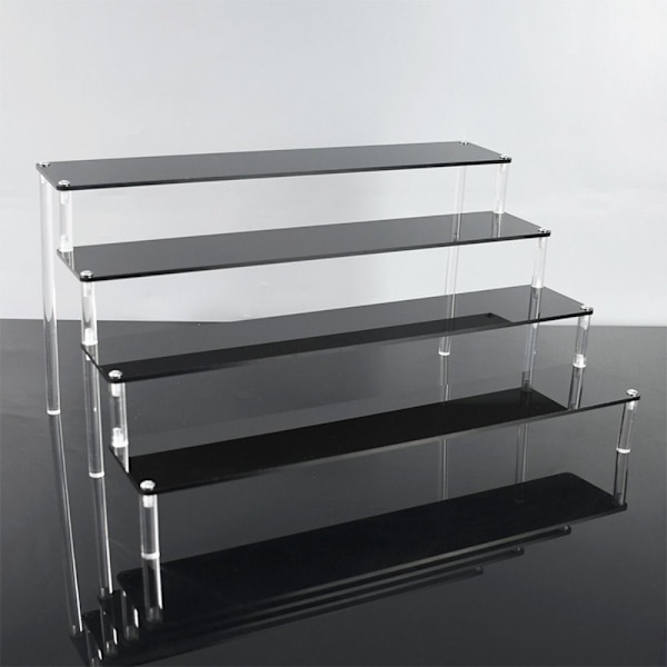 Akryl Display Stand Figur Hylle 40X8CMFOUR-LAYER FIRE-LAYER 40X8CMFour-layer