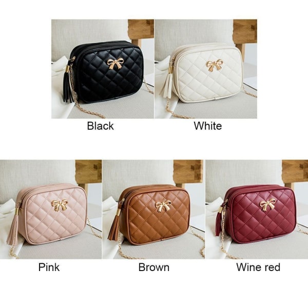 Dame Crossbody Bag Chain Håndveske ROSA pink