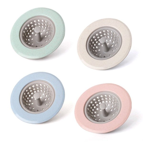 4 STK Køkkenvask Si Bath Catcher Kloakfilter