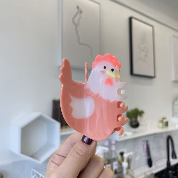 Hårklemme Haj Hårklips KYLLINGEFORMET KYLLINGEFORMET Chicken shaped