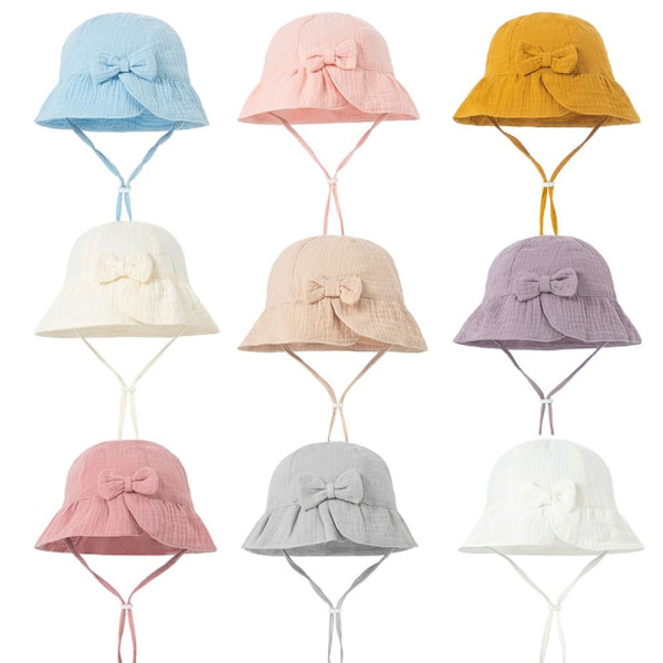 Jenter Bøttelue Babycapser HVIT white