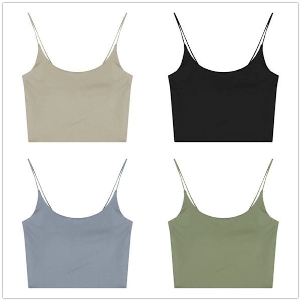 Vakkert Ryggundertøy Brystvest for kvinner KHAKI khaki