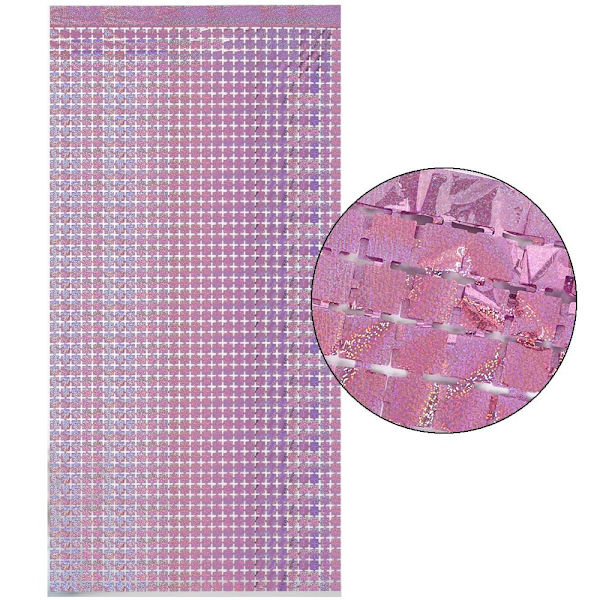 2m Wall Tausta Verho Shimmer Square Taustat PUNAINEN red