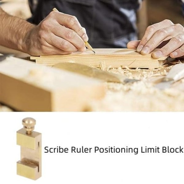 Stållineal Positioneringsblok Træbearbejdning Scribing Positioner