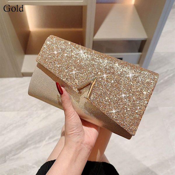 Bowknot Evening Bag Axelväskor GULD gold